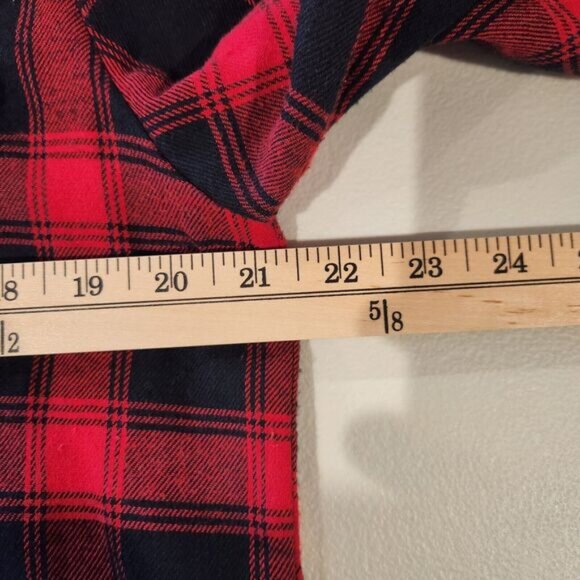 Altar'd State Womens Red Black Fair Isle Trimmed Button Up Shirt Size M Western - Picture 9 of 12